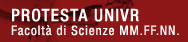 protesta univr banner