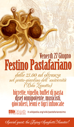 Flyer Festa Pastafariana